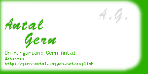 antal gern business card